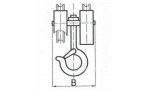Крюковая подвеска двурольная к тали CD1 10т