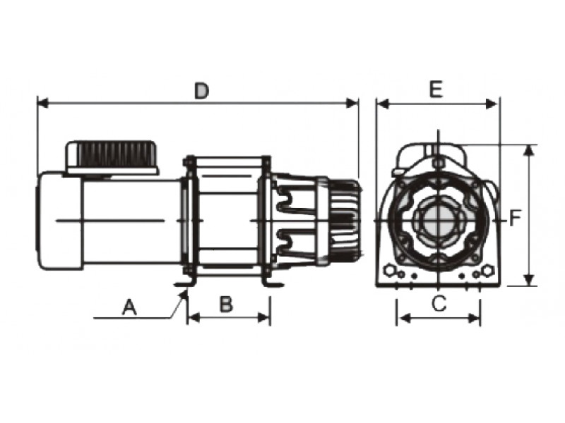 Лебёдка эл.KDJ-300E г/п 300кг. L=30м. (380v;50Гц)