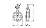 Блок отводной 0,5т c ушком (Чехия) Z500