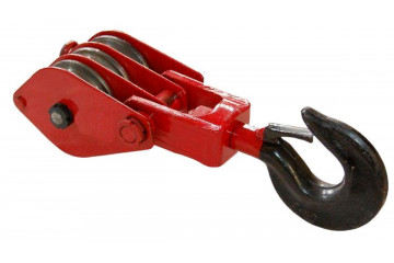 Блок с крюком HQGK 3-50 (3 ролика, 50т)