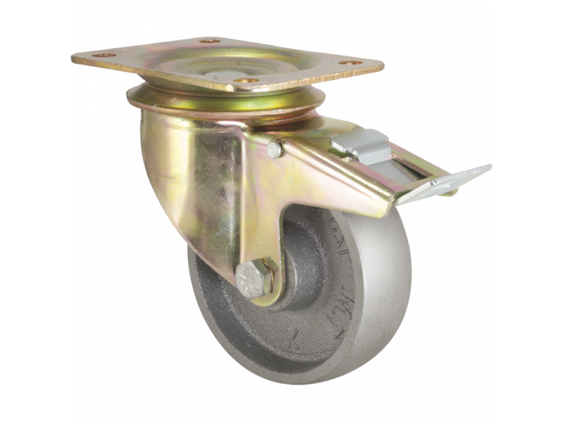 Колесная опора 3602-DDB-100-F18-HT с тормозом