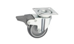 Колесо аппаратное Tellure Rota 388202 поворотное с тормозом, Ø 60 мм, 60 кг